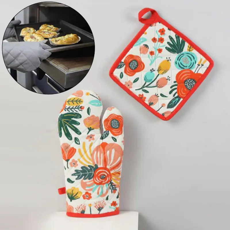 Professional Cotton Oven Mitt gloves