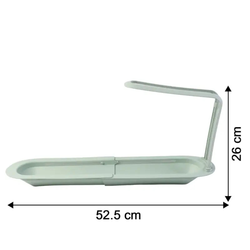 Plastic Telescopic Sink Storage Rack – Adjustable Kitchen Organizer